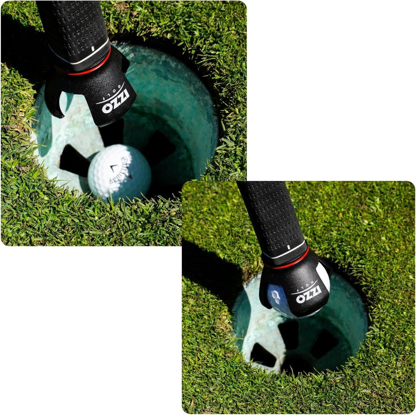 IZZO Golf Ball Grabber for End of Putter, 1 Piece (BALL NOT INCLUDED)