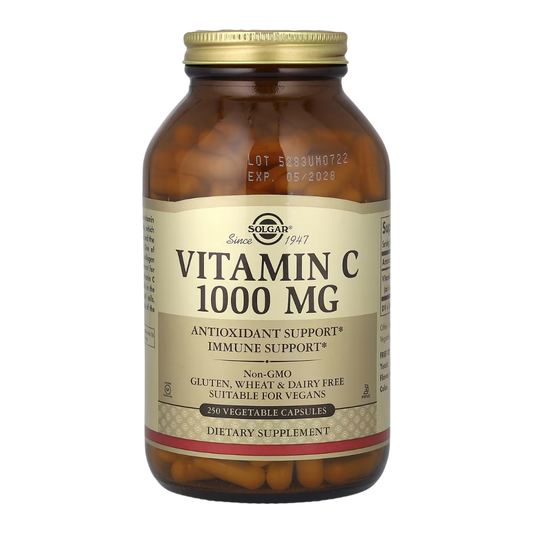 Solgar Vitamin C 1,000 mg Dietary Supplement, 250 Capsules