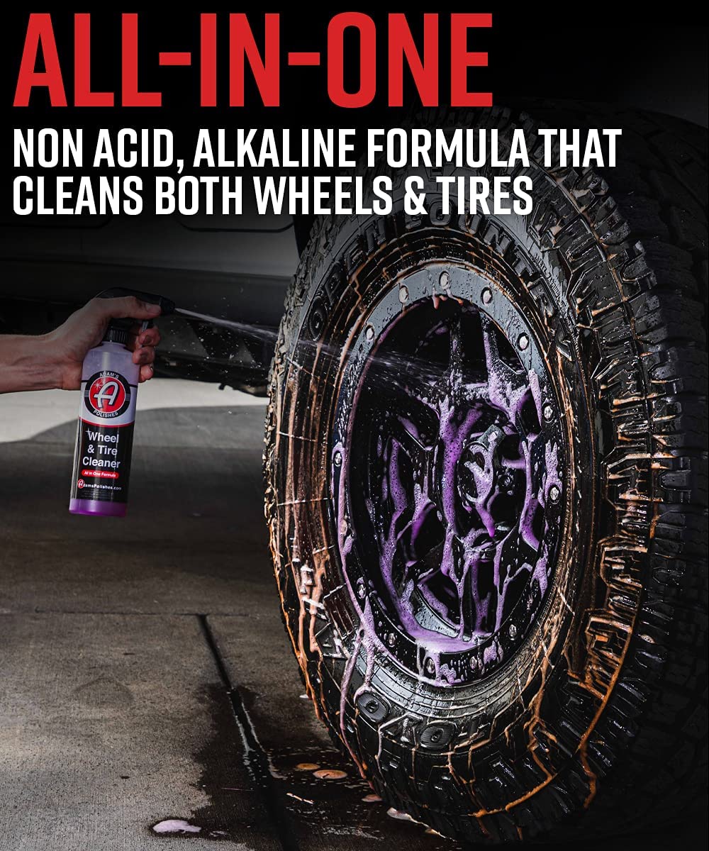 Adams Wheel & Tire Cleaner All In One Formula Professional All In One Tire & Wheel Cleaner Use  - 473ml