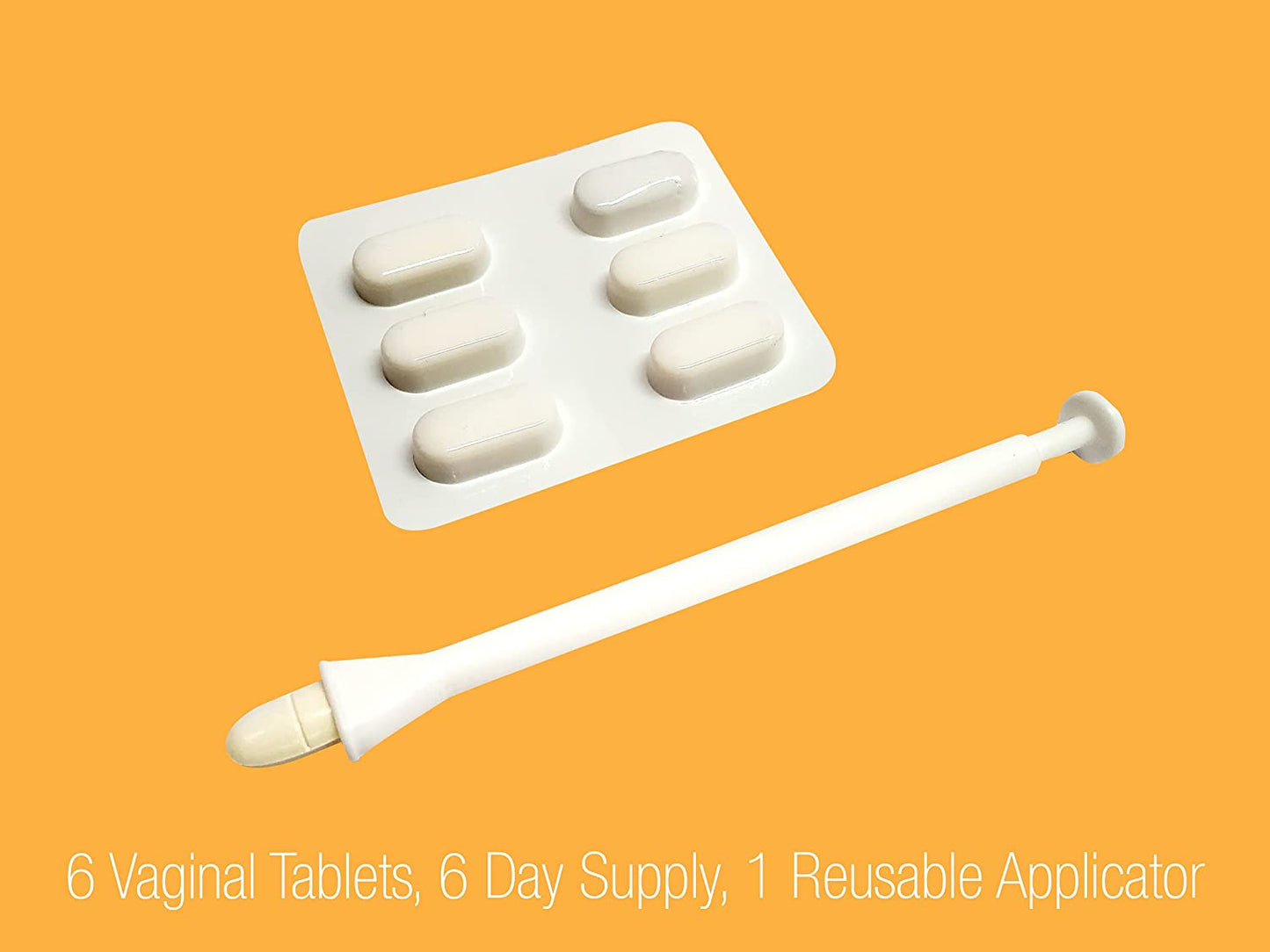 vH essentials Vitamin C Vaginal Tablet 250mg, 6 Tablets with 1 Reusable Applicator Supports Healthy pH & Eliminates Odor Naturally