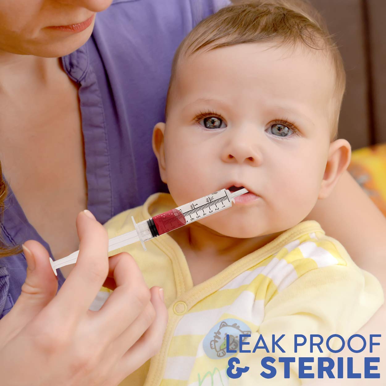 Care Touch 10ml Oral Syringe for Single Use with Covers, 15 Syringes
