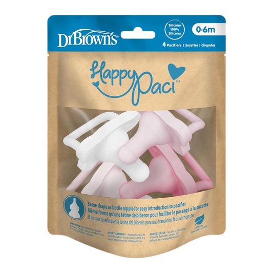 Dr. Brown's Happy Paci 0-6m, 4 Pacifiers