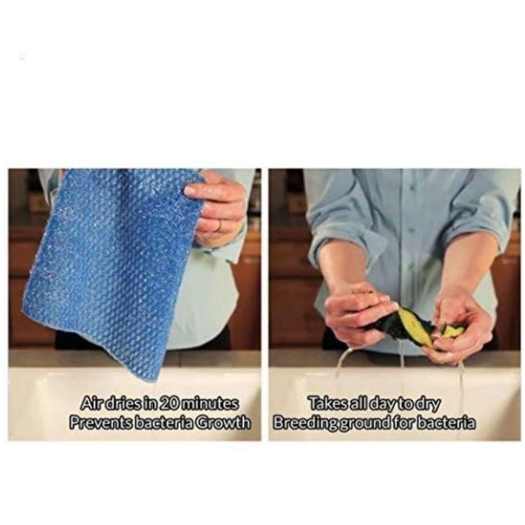 The Crown Choice Dish Scrub Cloth, Sponge Alternative, 10" x 10"