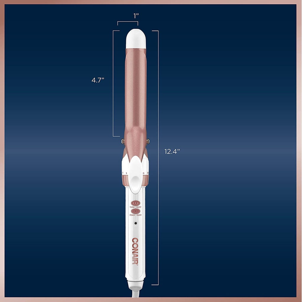 ConAir Double Ceramic 1 Inch Barrel for Classic Curls Dual Voltage 1 Box