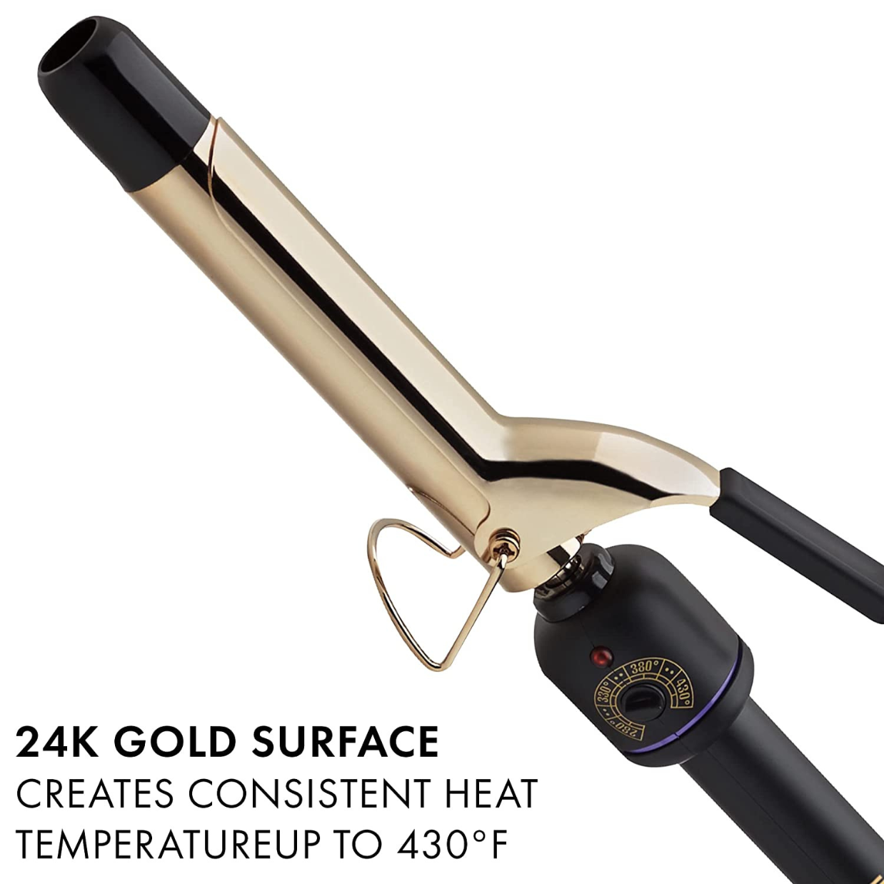 Hot Tools Pro Artist Collection Curling Iron Long - Lasting Beautiful Bouncy Curls 24K Gold
