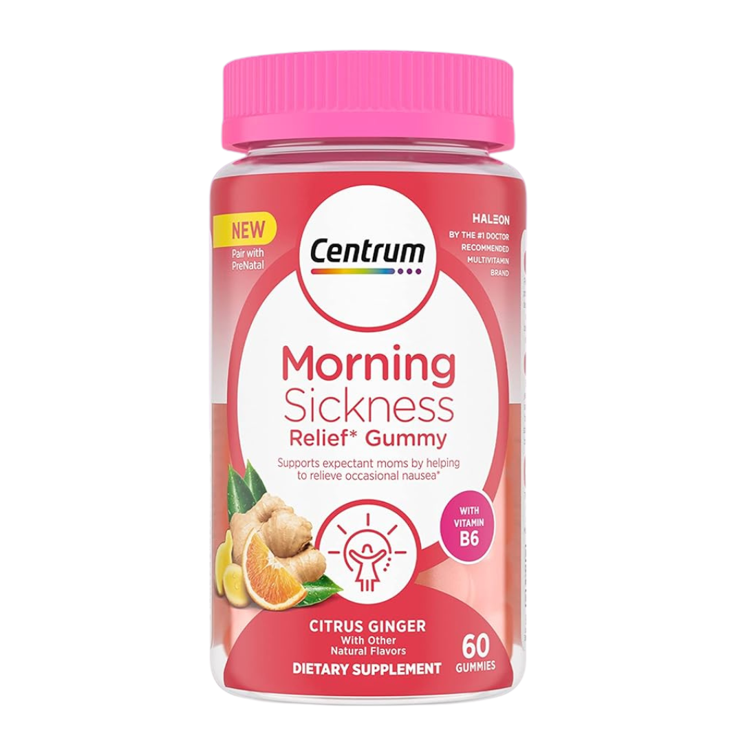 Centrum Morning Sickness Relief Gummy Citrus Ginger 60 Gummies