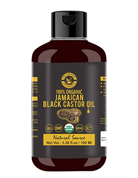 Holy Natural Jamaican Black Castor Oil 100% Organic USDA Certified (1 Count)