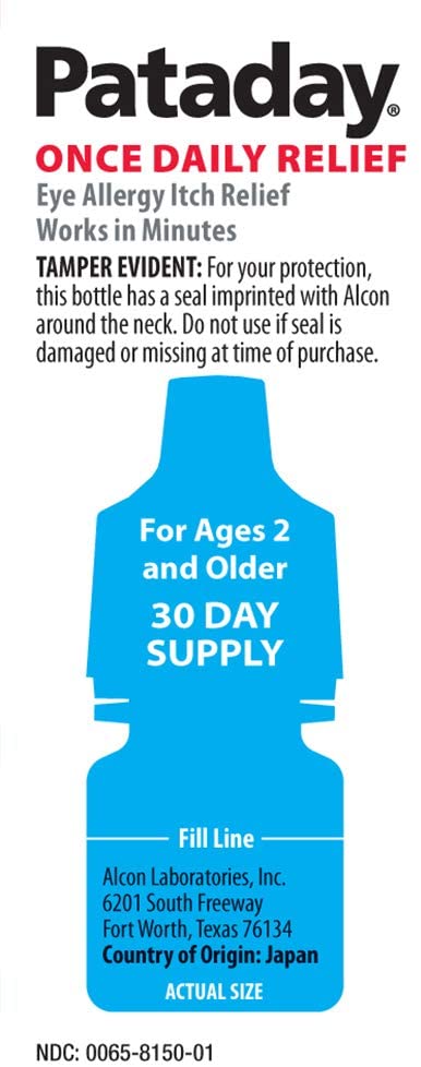 ALCON Pataday Once Daily Relief Eye Allergy Drops, 0.085 fl.oz / 2.5 ml (NO BOX)