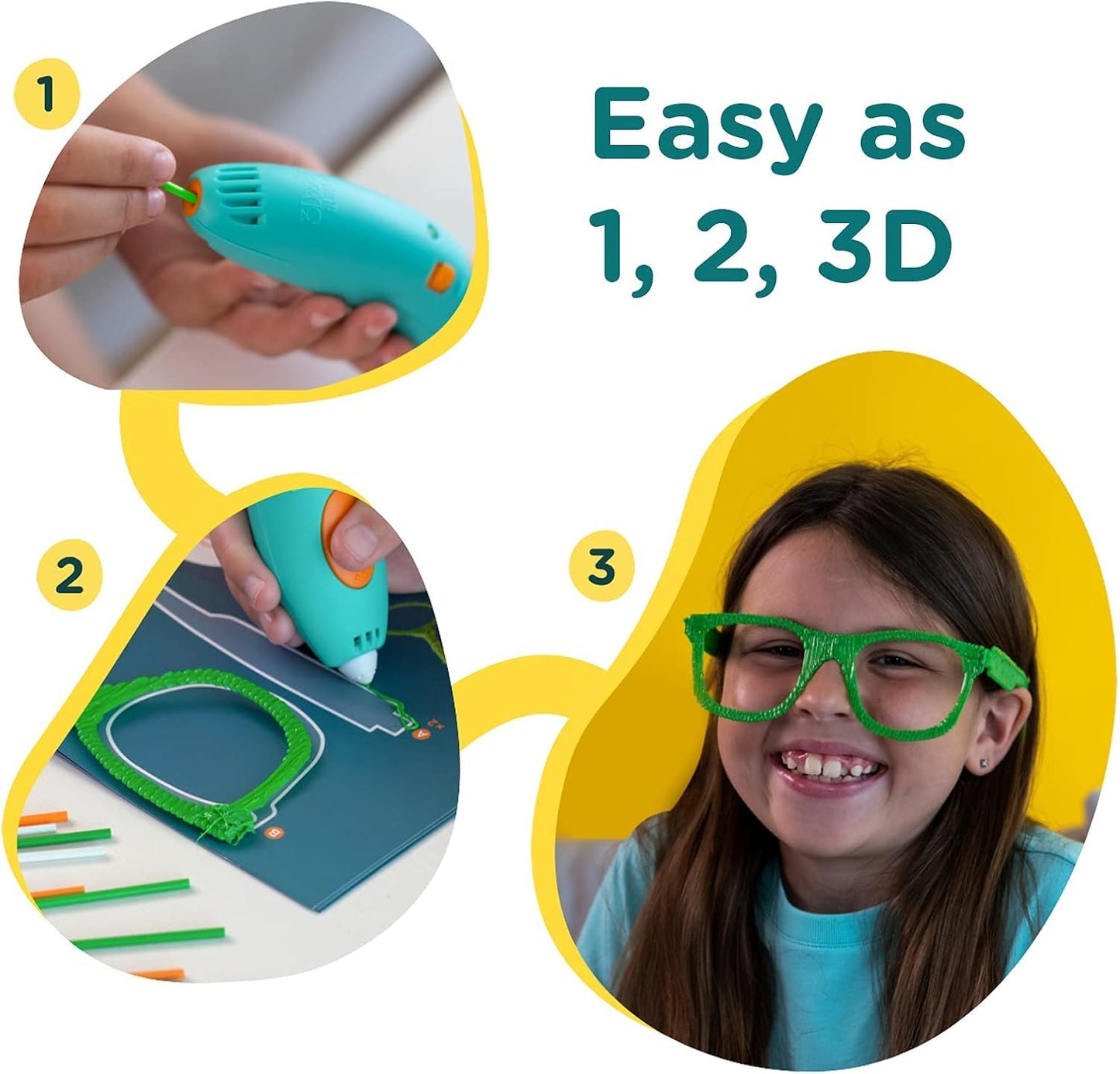 3 Doodler Start+ Essential 3D Pen Set For Kids Ages 6-13 Years Old