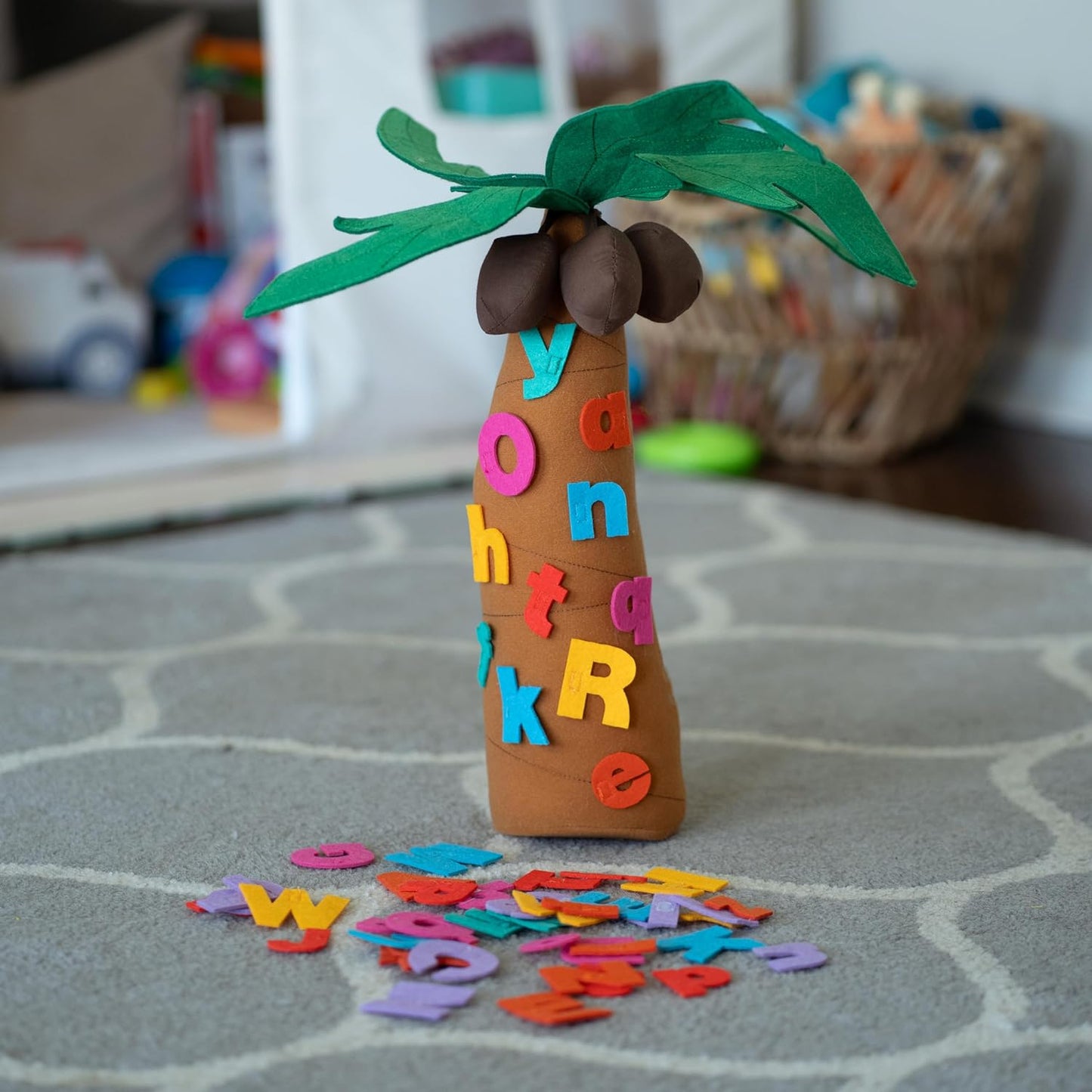 Constructive Playthings Chicka Chicka Boom Boom Childrens Book & Audiobook CD & Tree Props