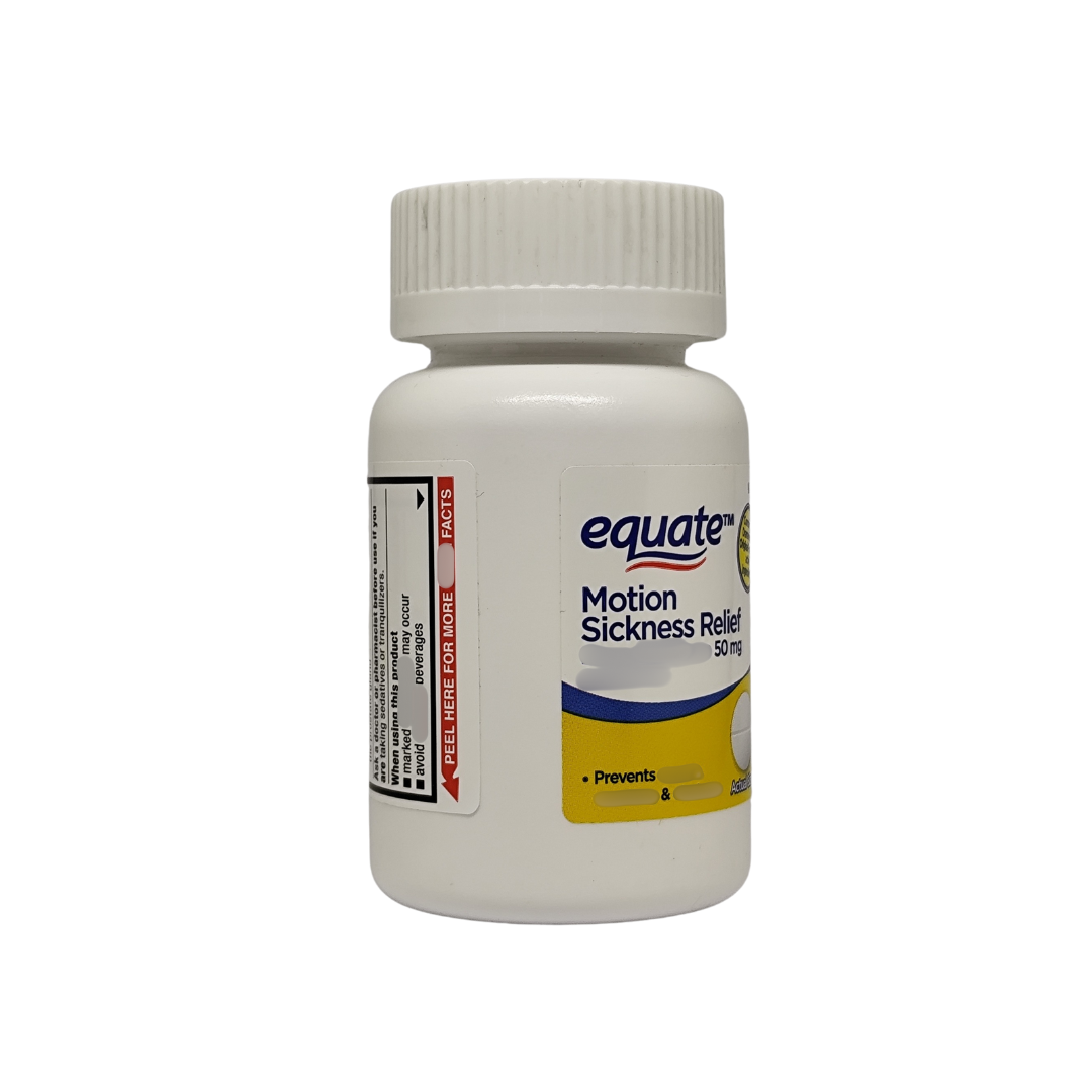 Equate Motion Sickness Relief 50 mg, 100 Tablets