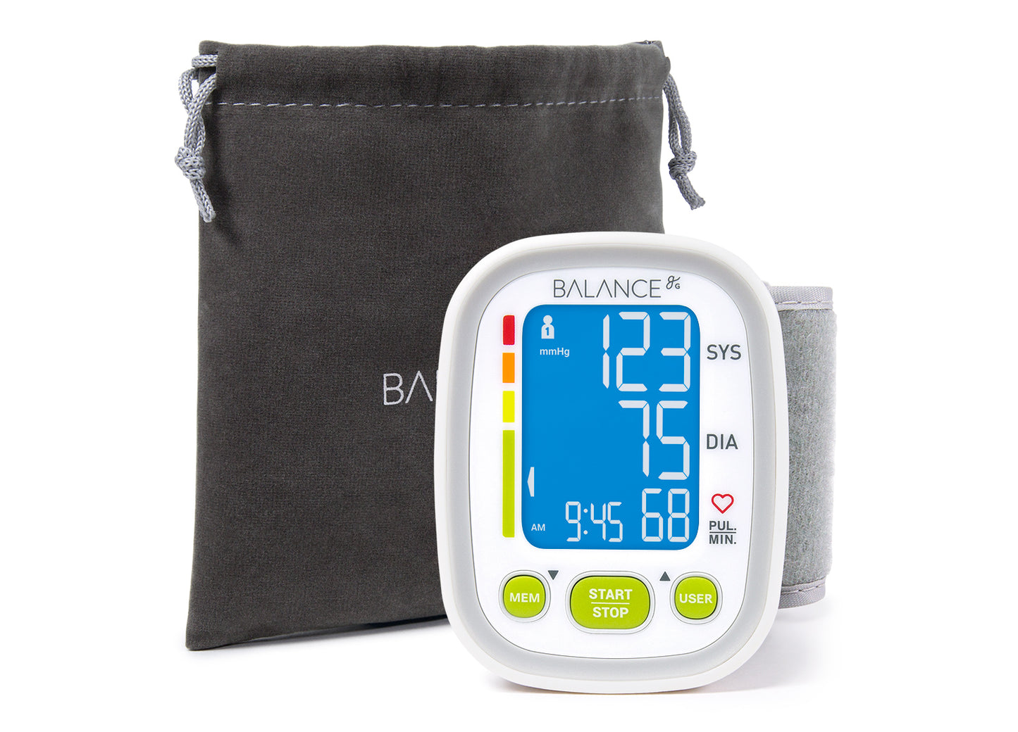 Greater Goods Wrist Blood Pressure Monitor One Size Fits All (13.5cm - 21.5cm) 1 Monitor and Bag (0607)