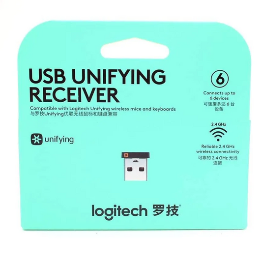 Logitech USB Unifying Receiver, 2.4GHz, 910-005933