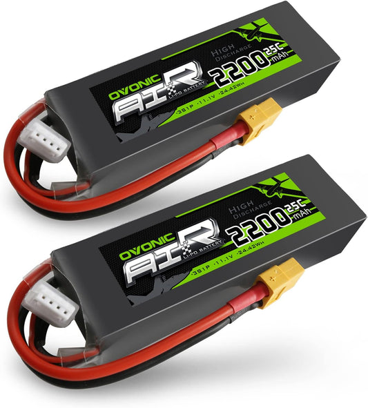 Ovonic Air Li-Po High Discharge Battery 3S1P, 11.1V, 24.42WH, 2200 mAh