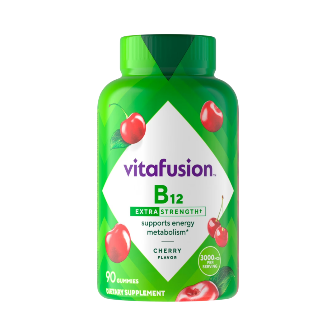 Vitafusion B12 Extra Strength Cherry Flavor 3,000 mcg, 90 Gummies