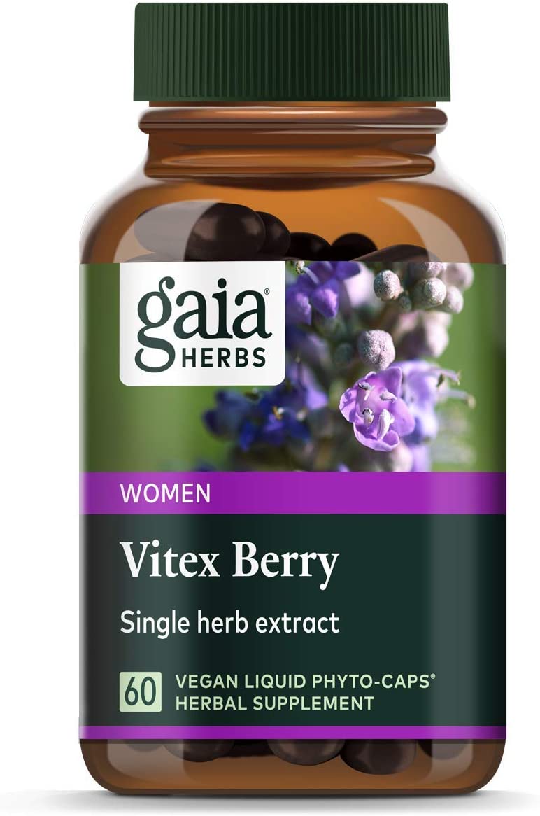 Gaia Herbs Vitex Berry Single Herb Extract For Women, 60 Herbal Supplement