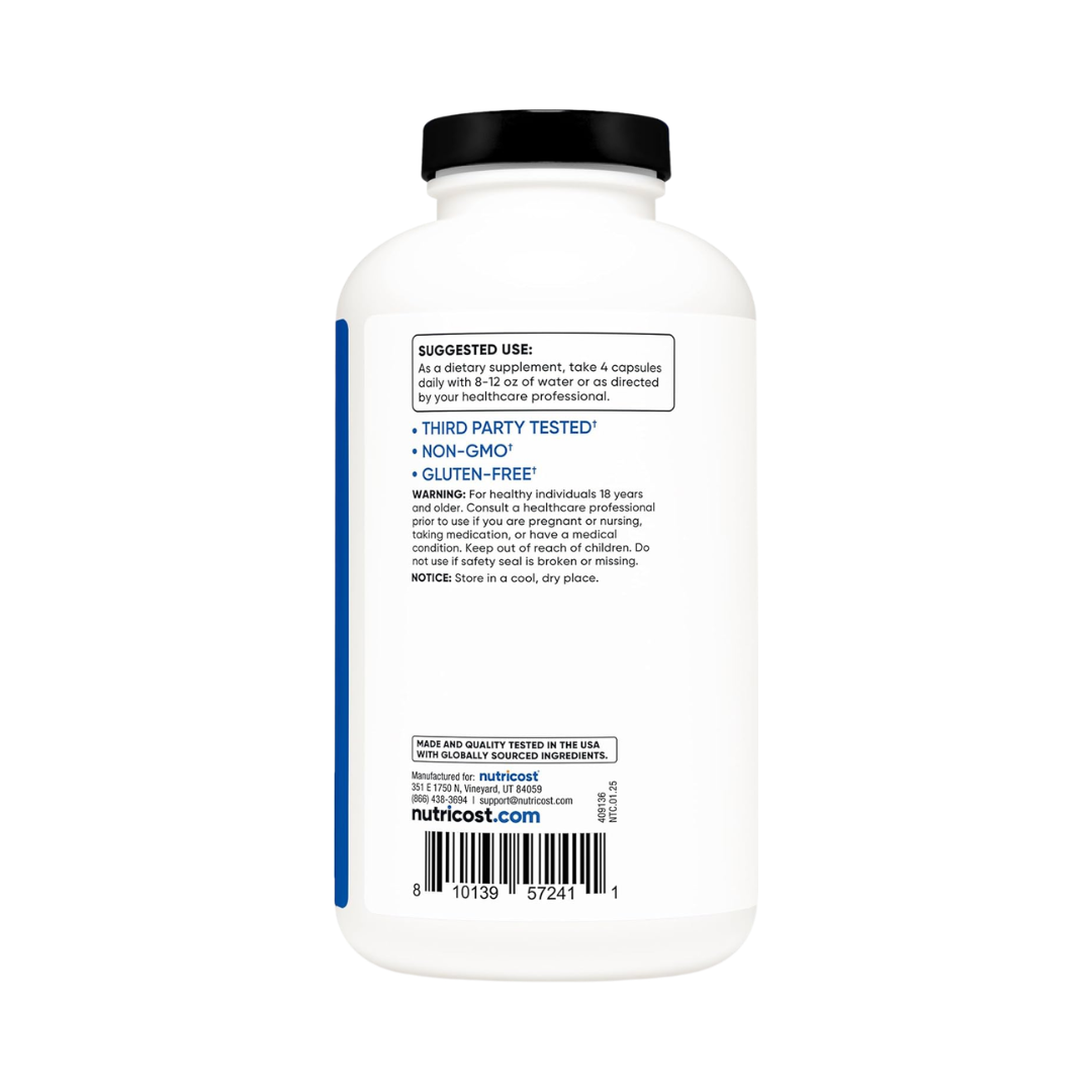 Nutricost Performance Creatine Monohydrate 3 g, 500 Capsules