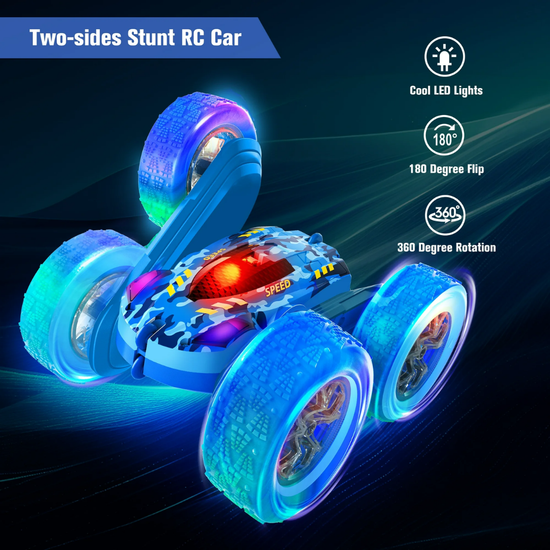 Mibescal Stunt Remote Control Car, Blue
