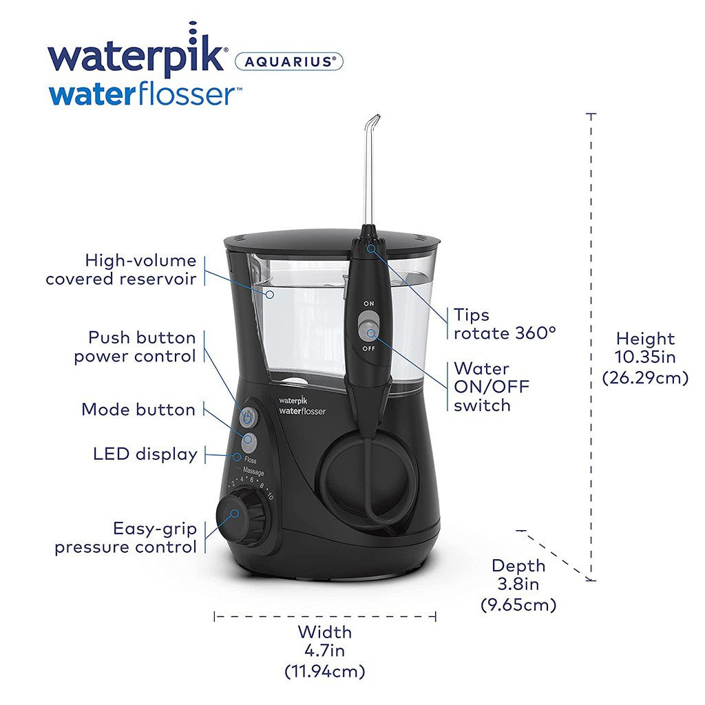 Water Pik Aquarius Waterflosser Premium Performance Black WP-662CD