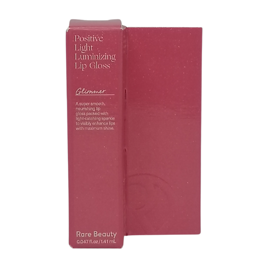 Trial Size Rare Beauty Positive Light Luminizing Lip Gloss Glimmer, 0.047 oz / 1.41 ml