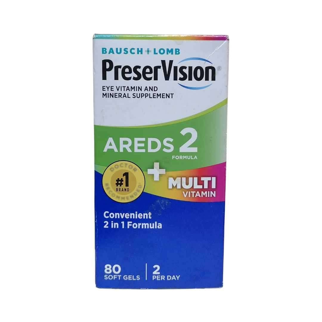 Bausch + Lomb AREDS 2 + Multi Vitamin, 80 Soft Gels