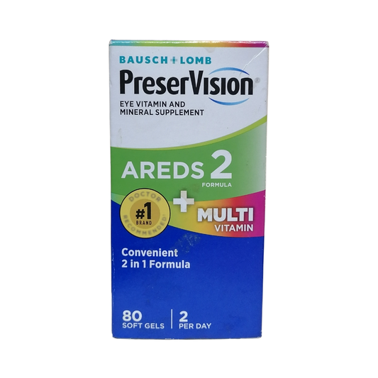Bausch + Lomb AREDS 2 + Multi Vitamin, 80 Soft Gels