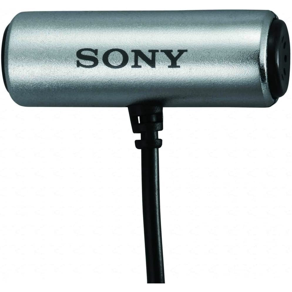 Sony ECMCS3 Clip Style Omnidirectional Stereo Microphone, Silver