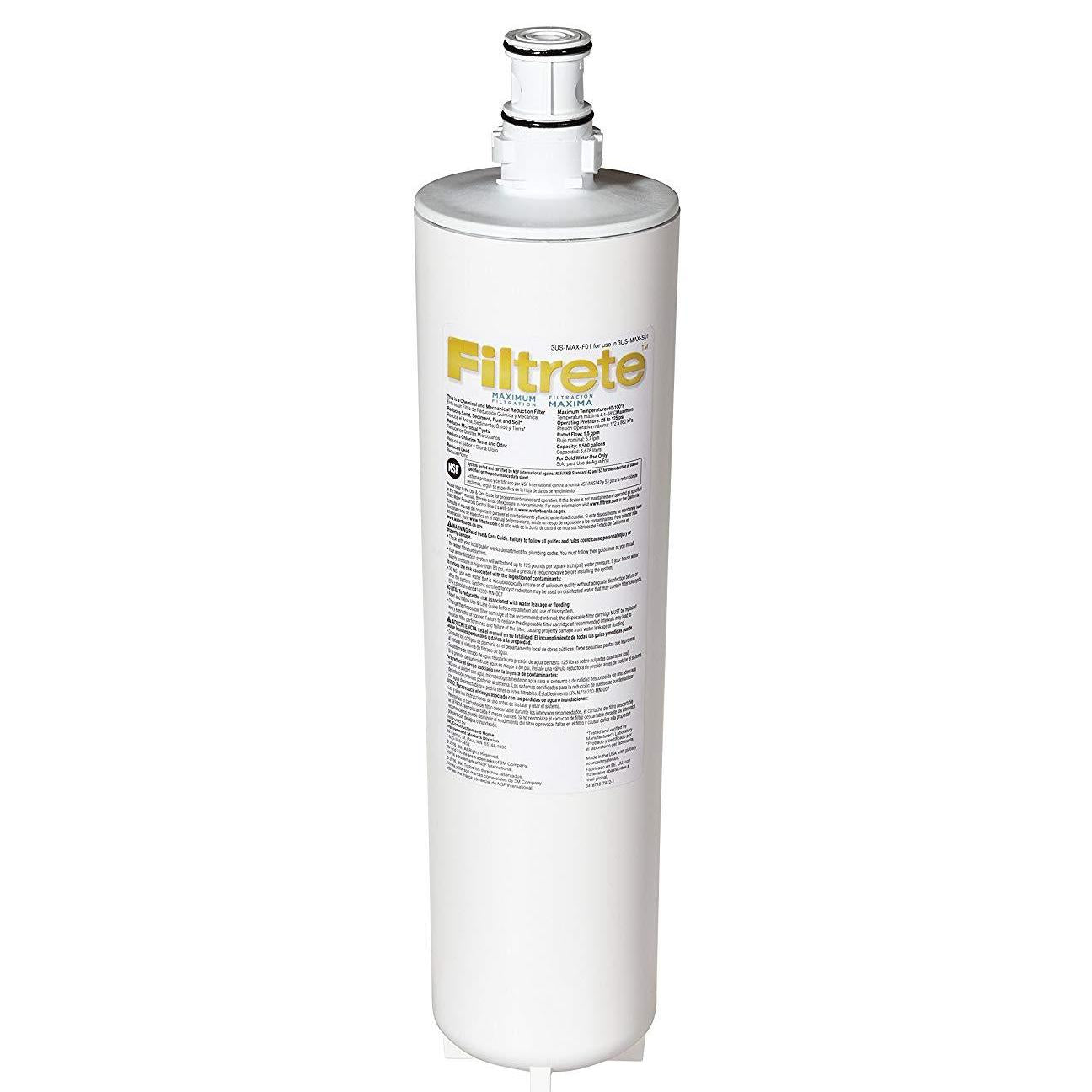 Filtrete Quick Change Maximum Under Sink Replacement Filter for Use in 3US-MAX-F01