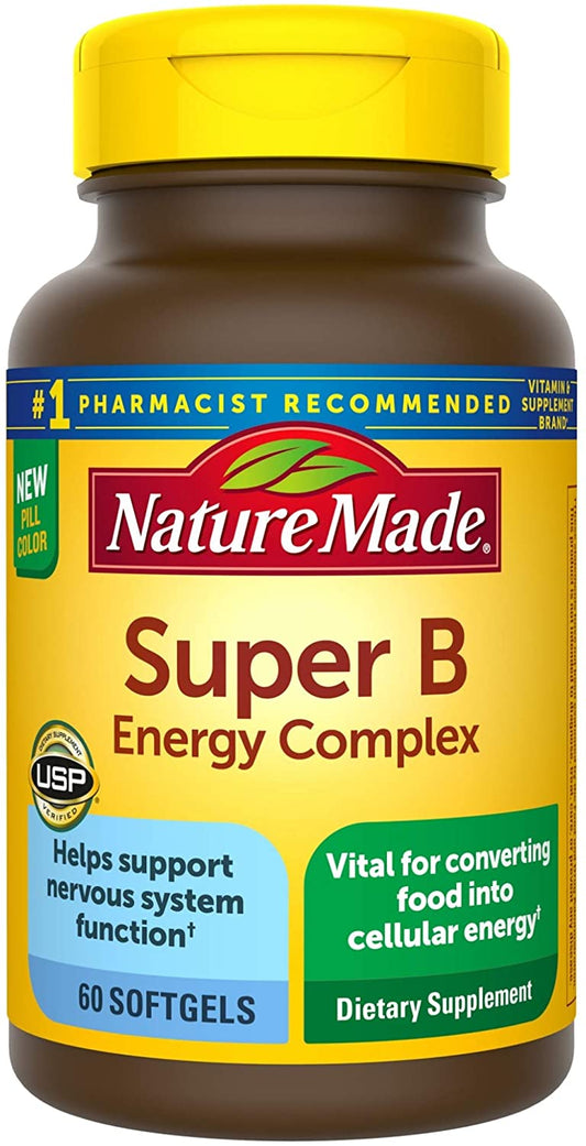 Nature Made Super B Energy Complex - 60 Soft Gels