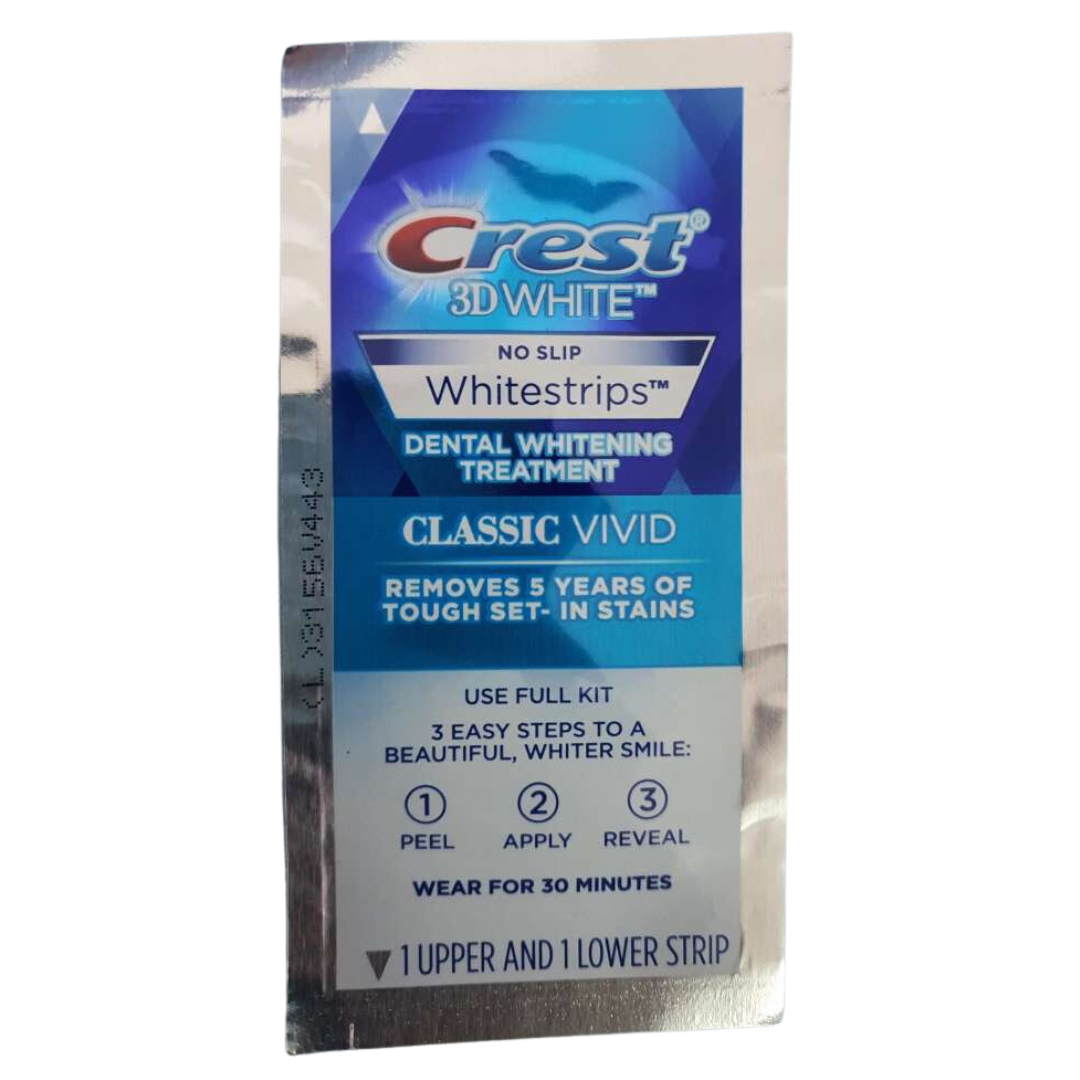 Crest 3D White No Slip Whitestrips Dental Whitening Treatment