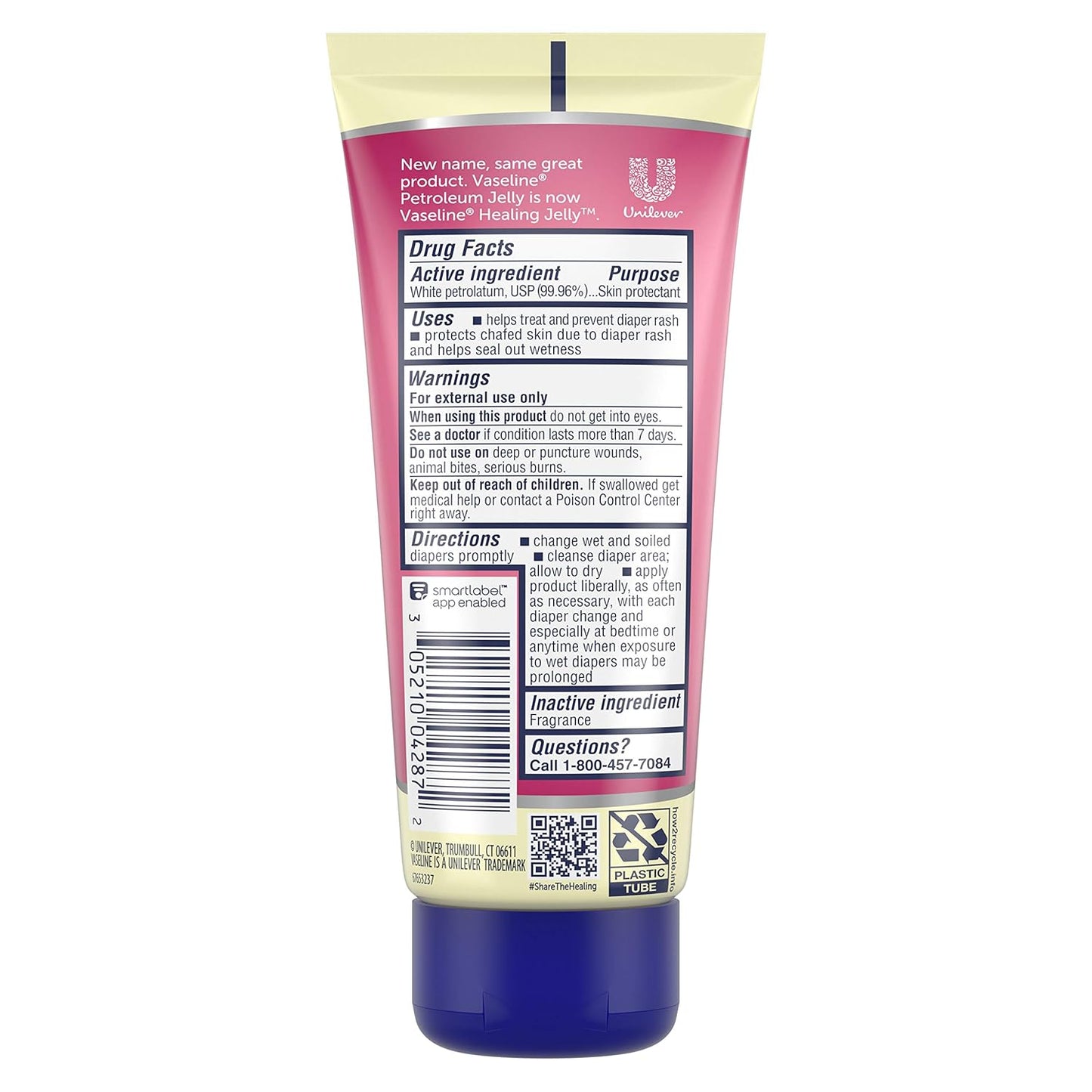 Vaseline Baby Healing Jelly Petroleum Jelly, 82 g / 2.89 oz.