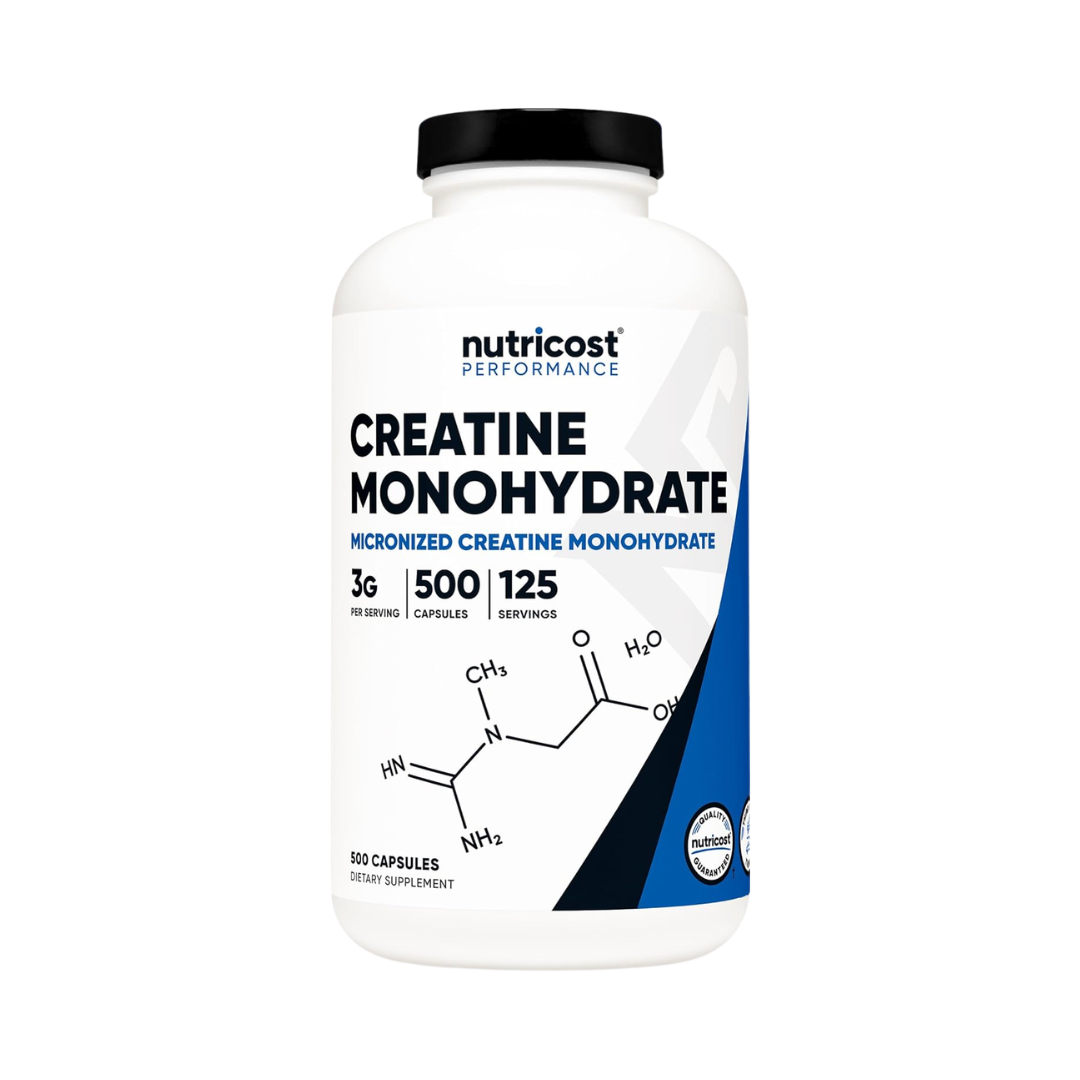 Nutricost Performance Creatine Monohydrate 3 g, 500 Capsules