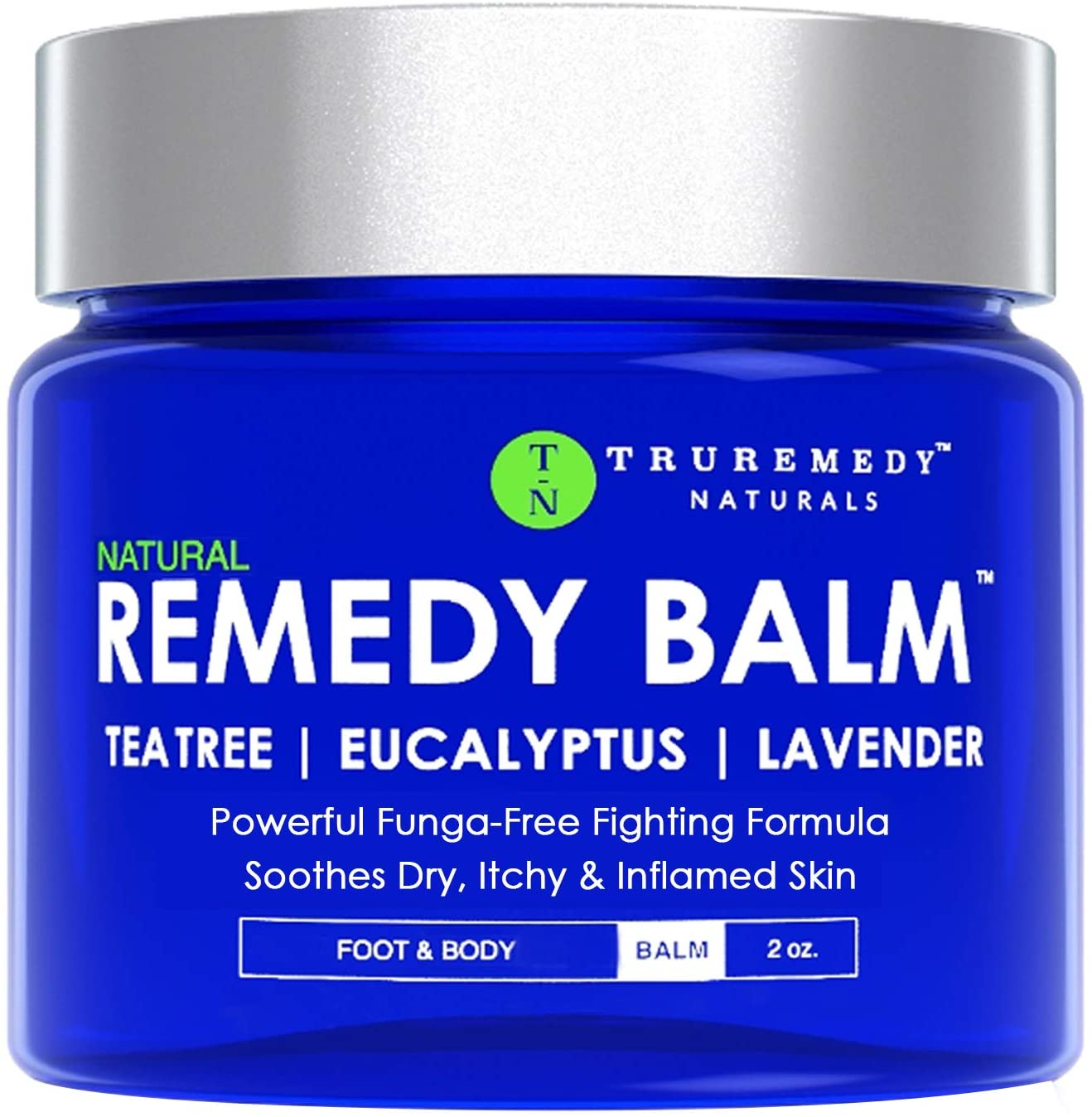 TruRemedy Naturals, Natural Remedy Foot & Body Balm with Tea Tree, Lavender & Eucalyptus, 2 oz.