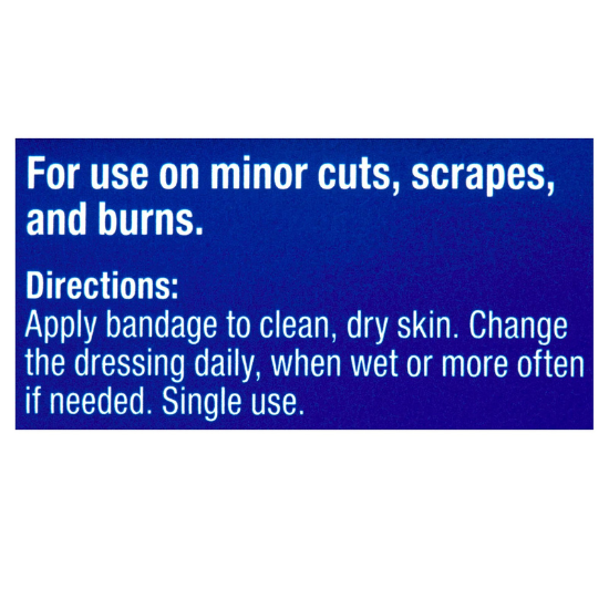 Equate Heavy Duty Bandages Antibacterial Strong Adhesive Durable Fabric 60 Bandages 1"x3 1/4"