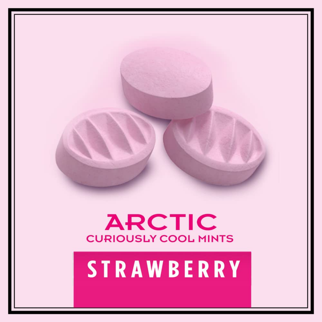 Altoids Arctic Cool Mints Strawberry, 1.2 oz (Pack of 8)