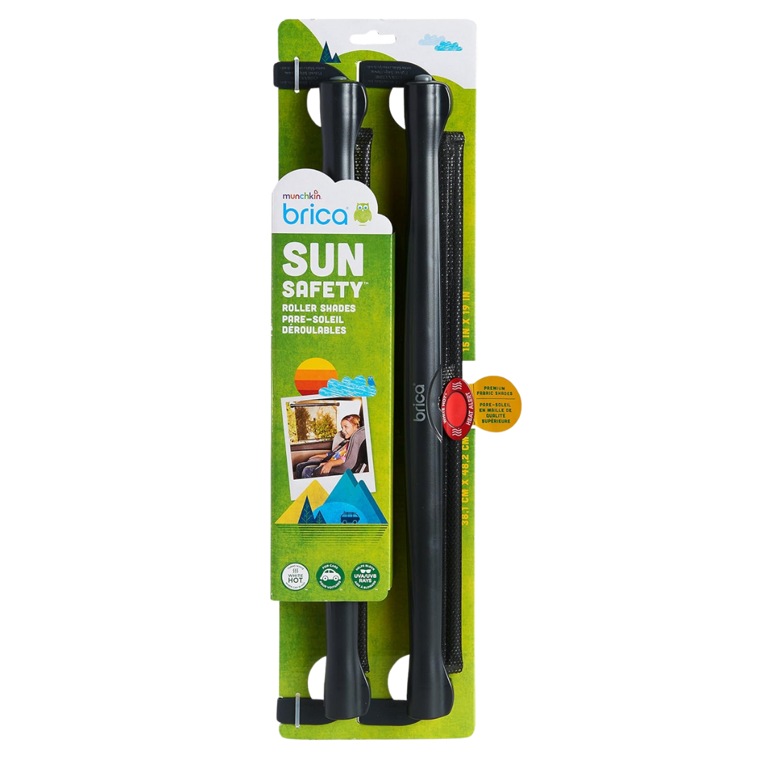 Munchkin Brica Sun Safety Car Window Shade 2 Pieces, Black