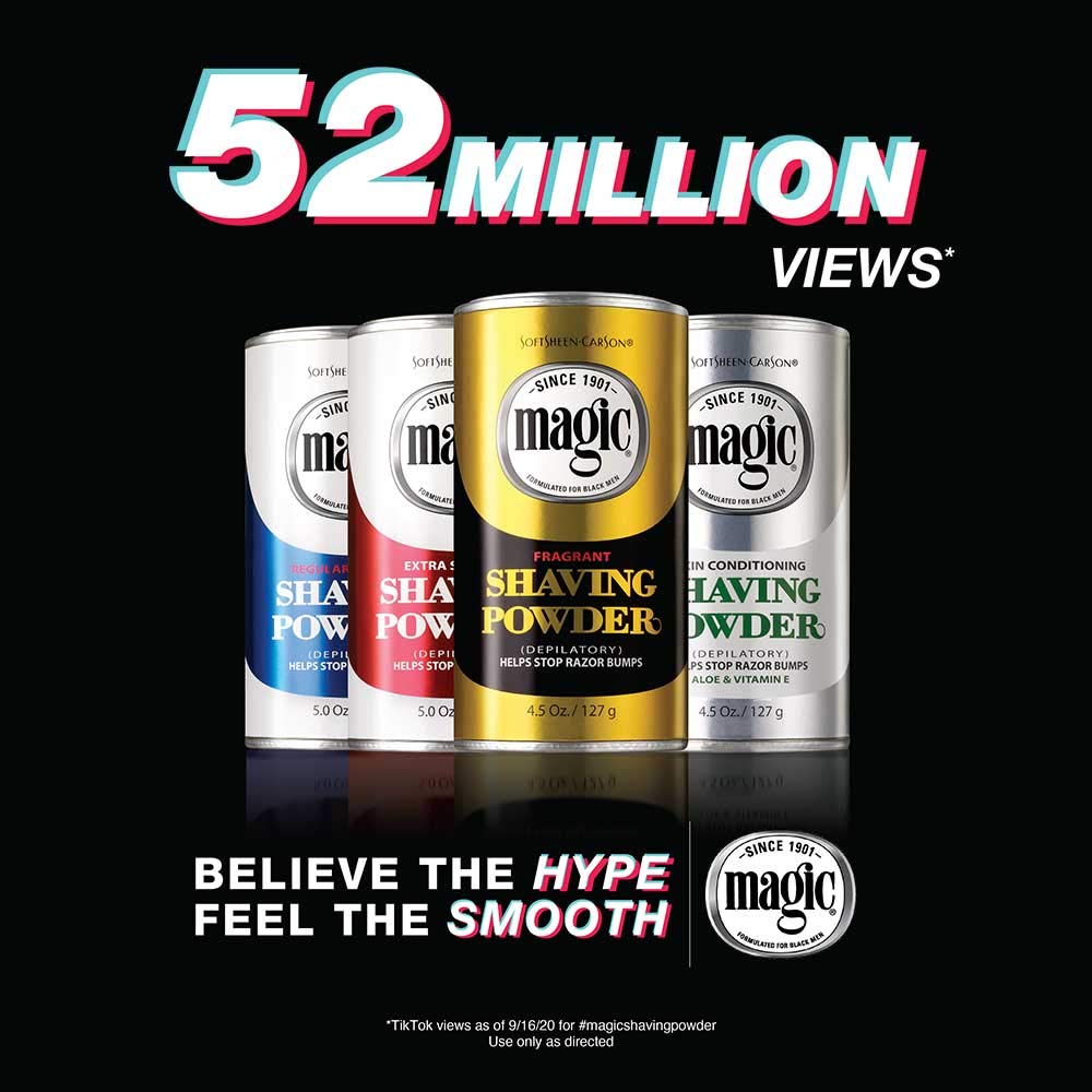 SoftSheen Carson Magic Extra Strength Shaving Powder Helps Stop Razor Bumps, 5.0 oz. / 142g