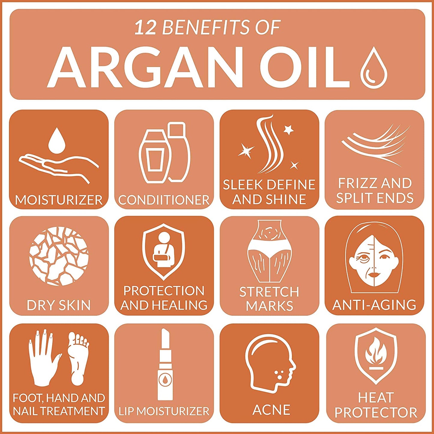 artnaturals Organic Morrocan Argan Oil for Hair, Face & Skin 100% Pure Natural, Cold Pressed & Vegan, 4 fl.oz / 118 ml