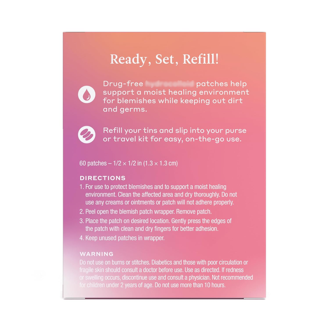 Welly Spot Hydrocolloid Blemish Patch WLY1109, 60 Count