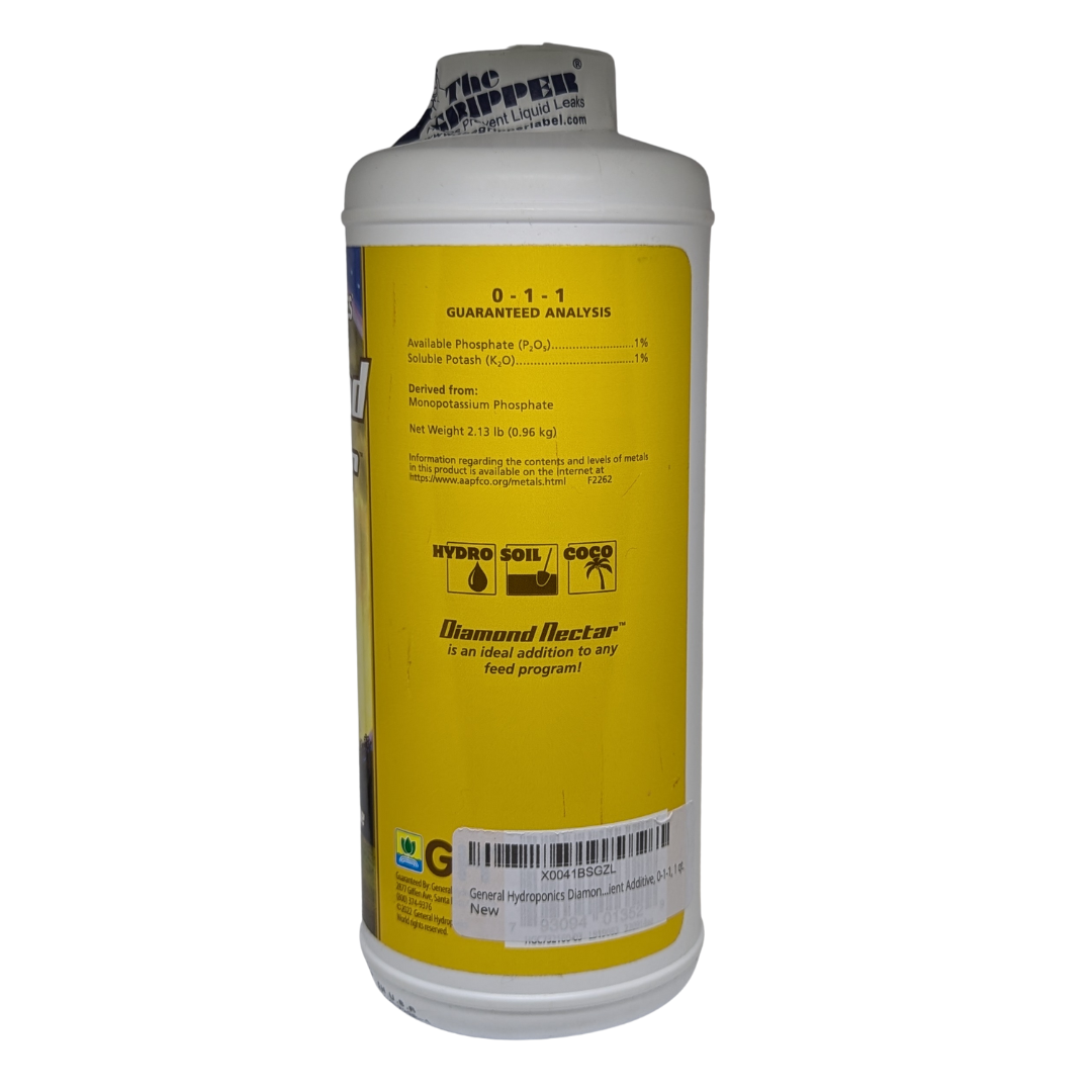 General Hydrophonics Diamond Nectar 0-1-1 Nutrient Additive, 946 ml / 0.96 kg