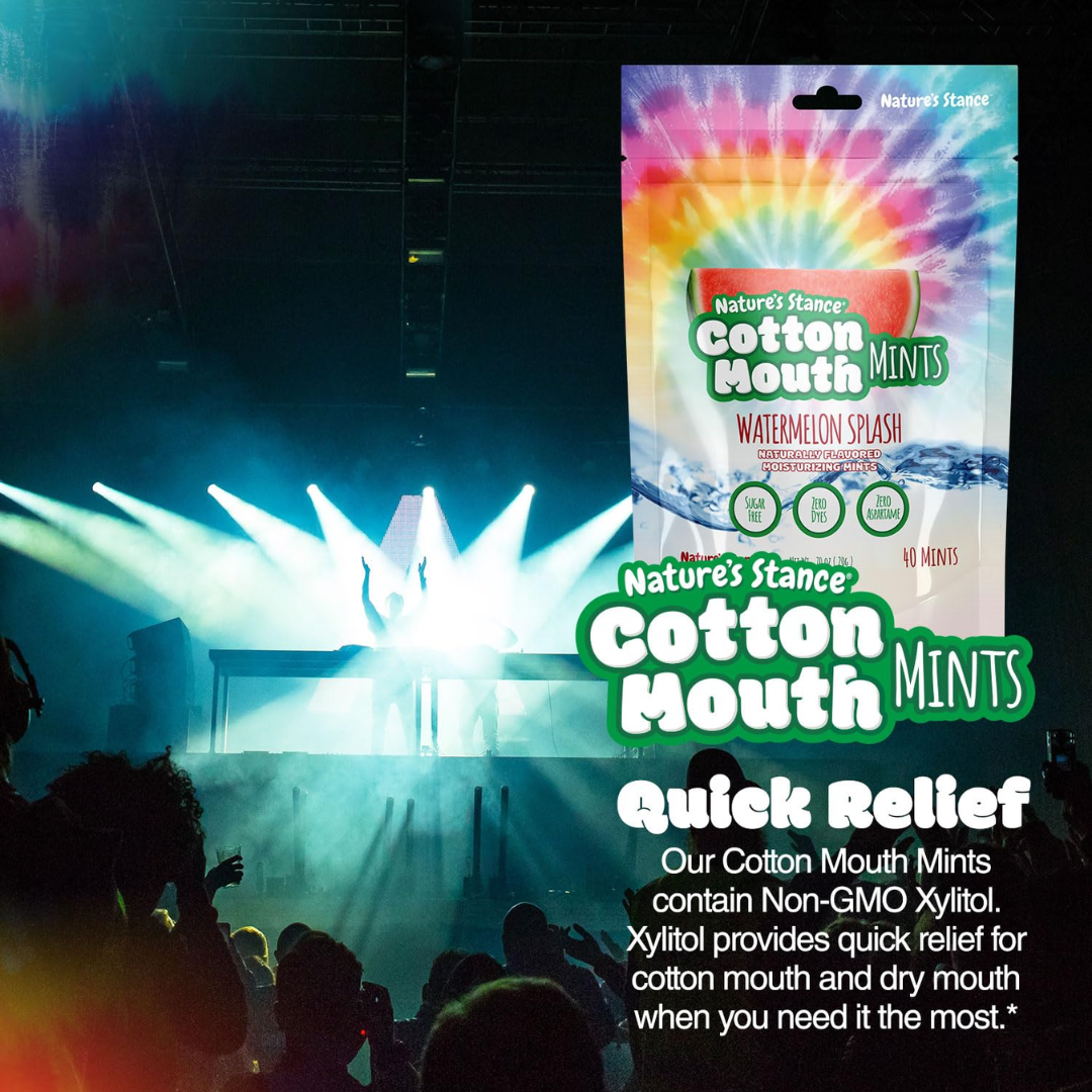 Nature's Stance Cotton Mouth Mints Watermelon Splash Flavored, 40 Count
