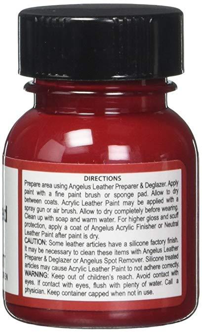 Angelus Acrylic Leather Paint (Scarlet Red)