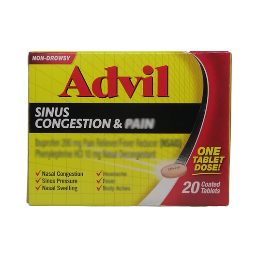 Advil Sinus Congestion Relief 200 mg, 20 Tablets