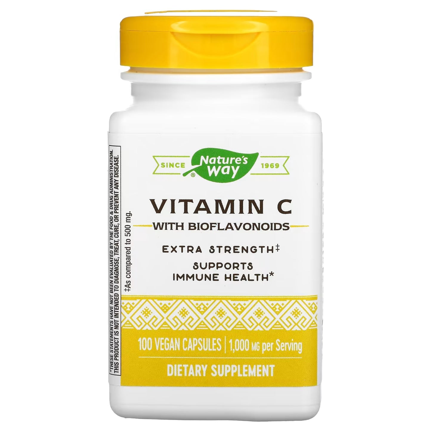 Nature's Way Vitamin C 1000 with Bioflavonoids, 100 Vegan Capsules