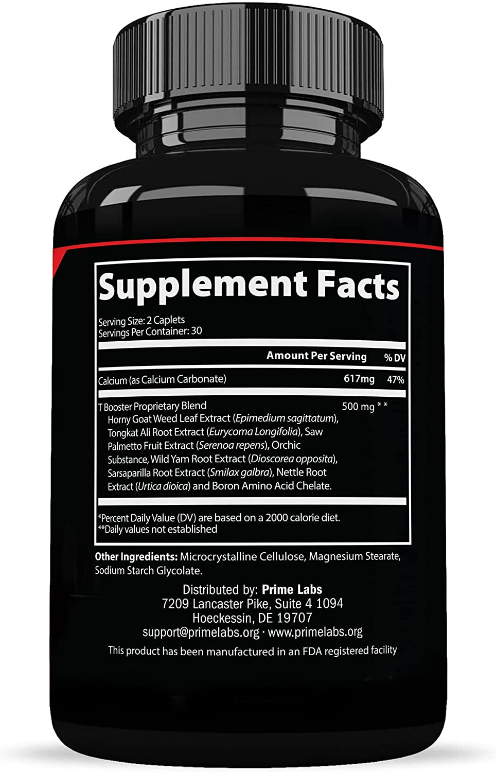 Prime Labs Prime Test Testosterone Booster Dietary Supplement for Stamina Energy Stength 60 capsules