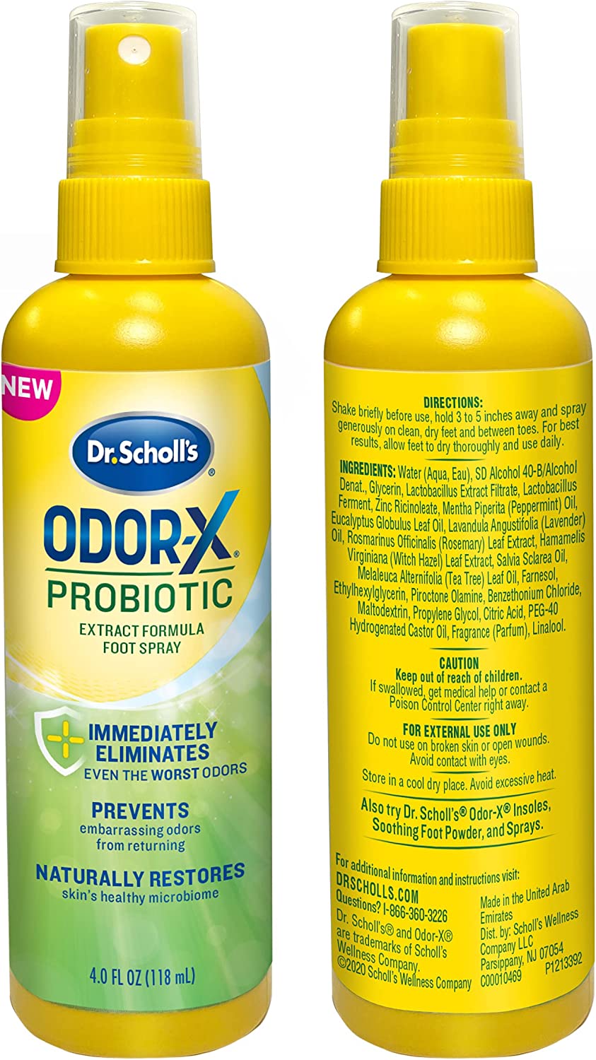 Dr. Scholl's Odor-X  Extract Formula Foot Spray 4.0 fl oz / 118ml