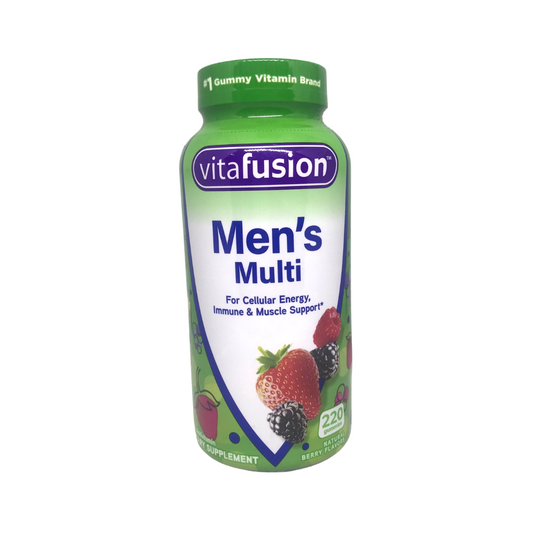 Vitafusion Men's Multi For Cellular Energy Immune & Muscle Support Natural Berry Flavor 220 Gummies