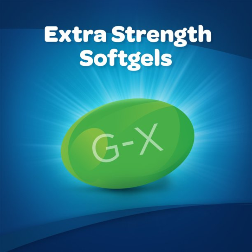 Gas-X Extra Strength Simethicone 125 mg | Antigas Relieves Gas Fast - 20 Softgels