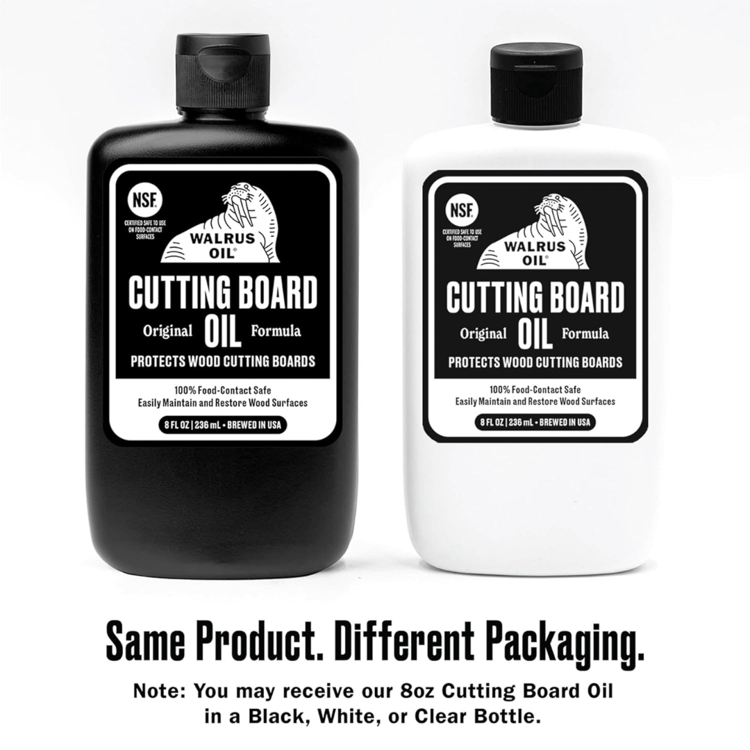 Walrus Oil Cutting Board Oil Original Formula, 8 oz / 236 ml (PACKAGING MAY VARY)