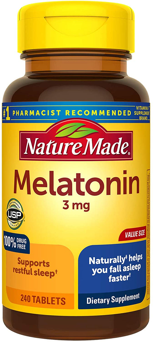 Nature Made Melatonin 3mg (240 Tablets)